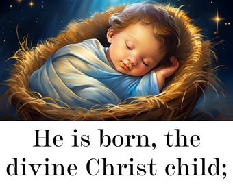 Er ist geboren, das Göttliche Christkind Flipchart Weihnachtslied