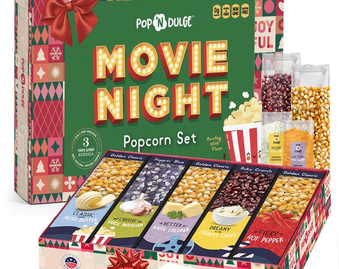 Christmas Movie Night Gourmet Popcorn Gift Set