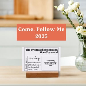 Come Follow Me 2025 Leer en Verbonden Kaarten Studiegids Church of Jesus Christ Jeugdwerk Come Follow Me Missionaris Cadeau Zondagsschool Jeugd