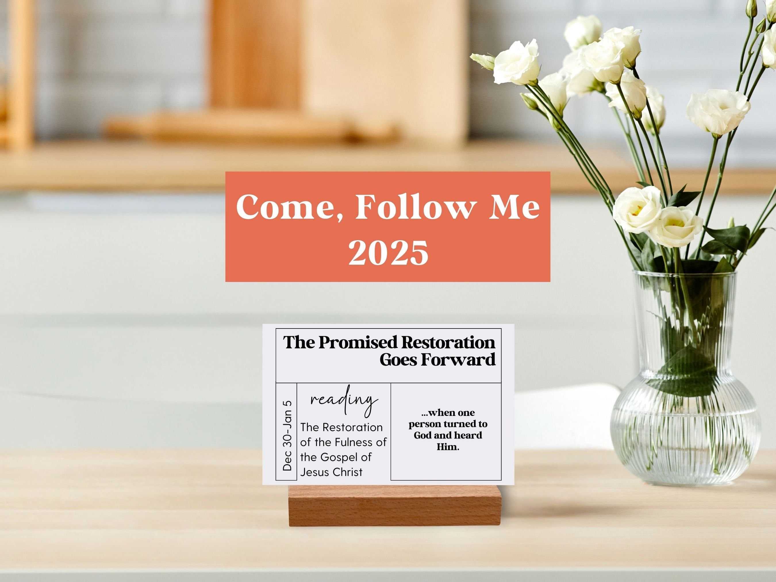 Come Follow Me 2025 Doctrine & Covenants Cards Study Guide Church of Lds Come Follow Me Devotional 2025