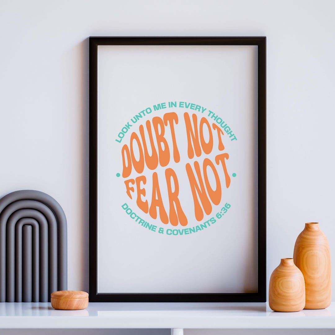 LDS Youth Theme 2025 Poster | Look Unto Me in Every Thought | D&C 6:36