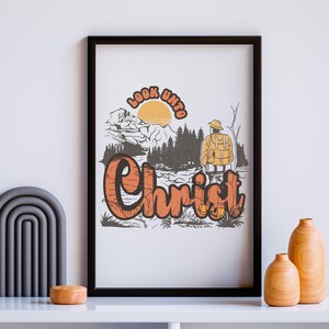 Look Unto Christ | LDS Youth Theme 2025 Poster | Look Unto Me In Every Thought | Doctrine and Covenants Scripture 2025 | Young Women YW YM