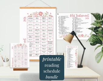 Come Follow Me 2026 Old Testament Reading Schedule Printable Monthly Reading Chart and Bookmarks for LDS Ministering Gifts RS YW