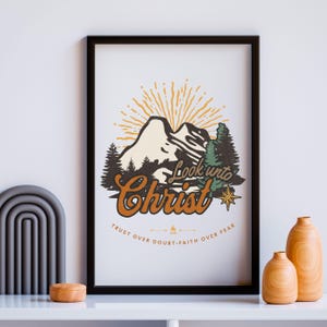 Look Unto Christ | LDS Youth Theme 2025 Poster | Look Unto Me In Every Thought | Doctrine and Covenants Scripture 2025 | Young Women YW YM