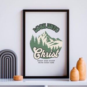 Look Unto Christ | LDS Youth Theme 2025 Poster | Look Unto Me In Every Thought | Doctrine and Covenants Scripture 2025 | Young Women YW YM