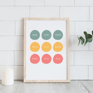 Look Unto Christ | LDS Youth Theme 2025 Poster | Look Unto Me In Every Thought | Doctrine and Covenants Scripture 2025 | Young Women YW YM