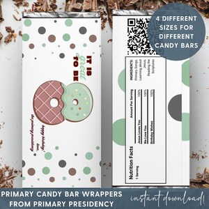 LDS Primary Birthday Gifts, Candy Bar Wrapper, Great to be 8, Baptism Gift Tags for Kids, Happy Birthday Printable,  Baptism LDS Gift Ideas