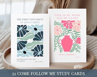 Come Follow Me 2026 Schriftkaarten Oude Testament, studiegids Church of Jesus Christ, jeugdwerk, ZHV cadeau, zondagsschool en jeugd