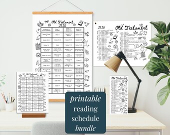 Come Follow Me 2026 Old Testament Reading Schedule Printable Monthly Reading Chart and Bookmarks for LDS Ministering Gifts RS YW