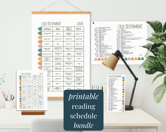 Come Follow Me 2026 Old Testament Reading Schedule Printable Monthly Reading Chart and Bookmarks for LDS Ministering Gifts RS YW