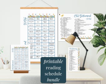 Come Follow Me 2026 Old Testament Reading Schedule Printable Monthly Reading Chart and Bookmarks for LDS Ministering Gifts RS YW