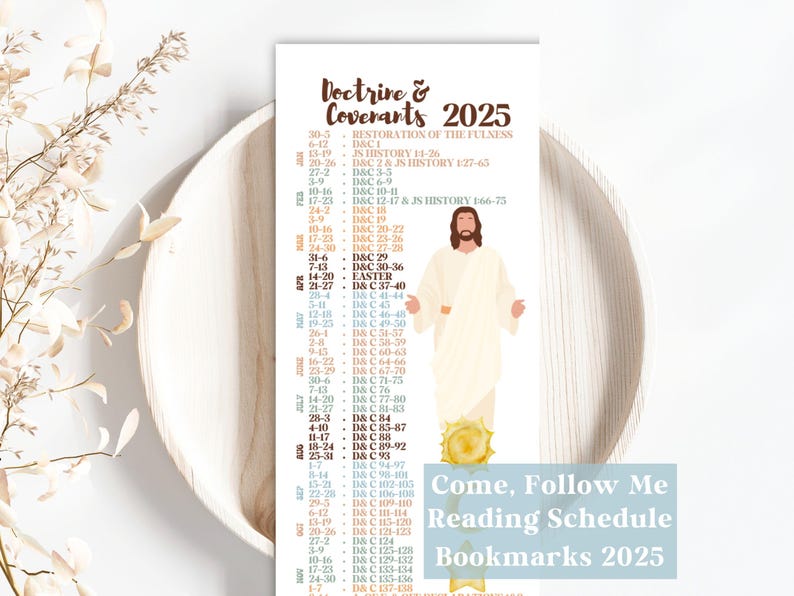 Doctrine and Covenants Reading Schedule and Come, Follow Me 2025