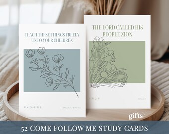 Come Follow Me 2026 Schriftkaarten Oude Testament, studiegids Church of Jesus Christ, jeugdwerk, ZHV cadeau, zondagsschool en jeugd