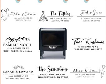 Personalisierter Stempel für Familie und Familie, Benutzerdefinierter selbstfärbender Adressstempel, Hochzeitsgeschenk, Housewarminggeschenk