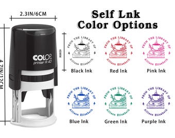 Spersonalizowana wytłaczarka do książek ślubnych | Spersonalizowany stempel biblioteczny