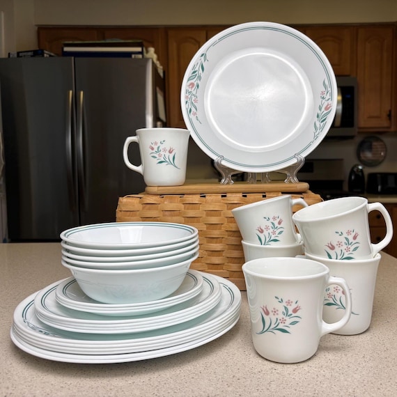 Vintage 90s Corelle by Corning Rosemarie Replacement Dishes