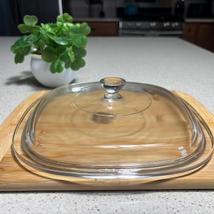 Vintage Pyrex Square Small Knob Handle Replacement Lid P9C