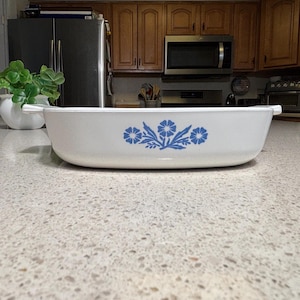 1959 Vintage Corning Ware Blue Cornflower 7-inch Skillet with Handles A-17