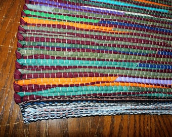 ES-698/50, Cotton rag rug, kitchen rug, sink rug, tiny house rug, bathroom sink, entryway rug