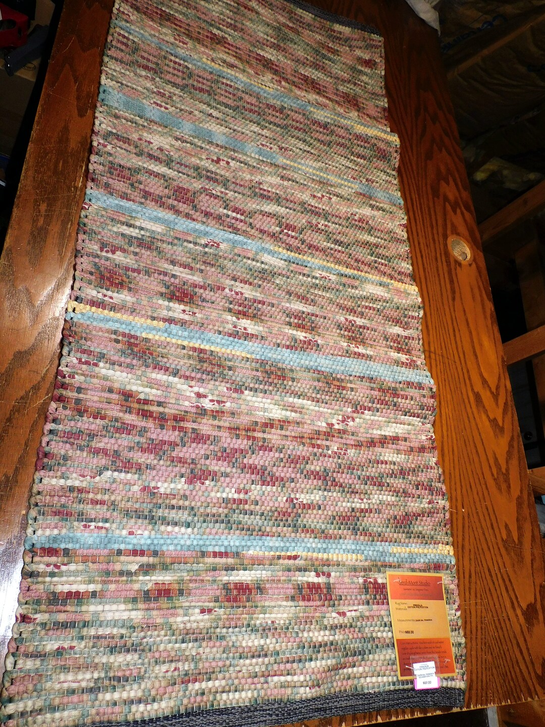 ES-711/54, Tiny House Rug, Cotton Rag Rug, Rosie and Greens, Country ...