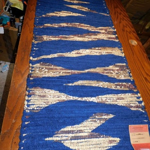ES-582/63, Workhorse series rug, Tiny house rug, entryway rug, Back door rug, Cotton terry rug, bedroom rug, plush rug image 1