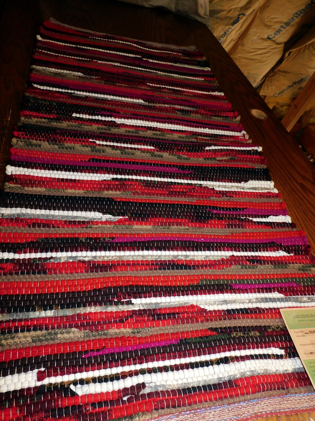 Tinx Living Room Rug ES-387/51, Tiny House Rug, Wool Rag Rug, Hall Runner, Living Room Rug ...