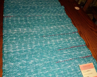 ES-688/65, Tiny house rug, hall runner, entry rug, green cotton rug, bathroom rug, kitchen rug, bedroom rug, handmade