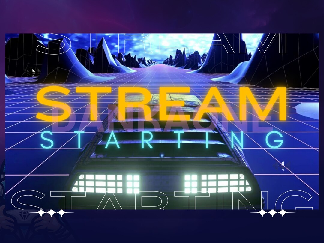 Retro Car Animated Stream Overlay Pack - Elevate Your Stream With an ...