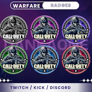 Set Of 6 Gaming Twitch Badges | Twitch Character Badges | Sub Badges | Twitch Bit Badges | Stream | Discord Roles | Twitch Graphics.