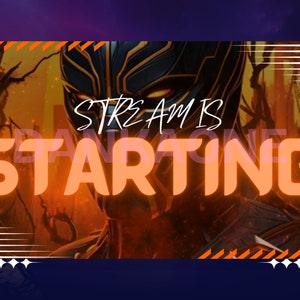 Twitch Anime Overlay Package | Black Animated Stream Overlay Pack | Twitch Animated Screens | Twitch Fictional Panels | Twitch Pack.