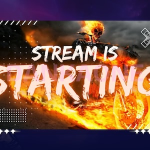 Gho-st Ri-der Animiertes Stream Overlay Paket - Anime Edition [Twitch | Kick | YouTube] - Inklusive Overlays für 4 Bildschirme und 30 Panels.