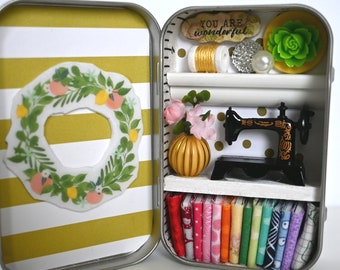 Tiny Tin Sewing Room ~ You are Wonderful