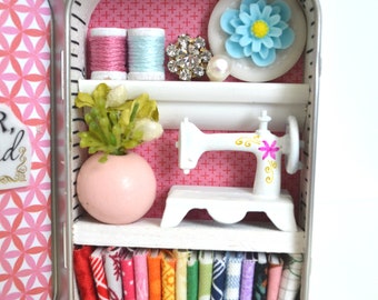 Tiny Tin Sewing Room Mother's Day Special ~ My Mother My Friend (Pink)