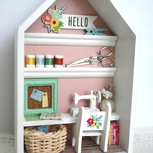 Miniature Sewing Room ~ Hello