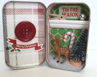 Tiny Tin Christmas Room ~ Merry Christmas/ Tis the Season