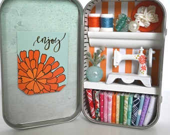 Tiny Tin Sewing Room ~ Enjoy