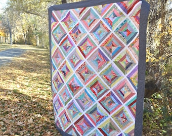 Hand Made Scrap Quilt ~ Hand Quilted