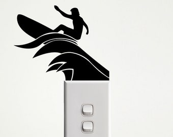 Surfer Wall Decal for Light Switches