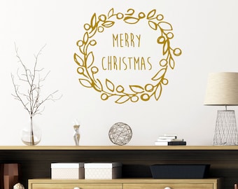 Christmas Wreath Wall Decal