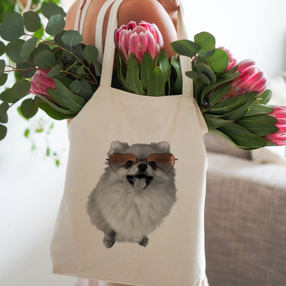 pomeranian tote bag