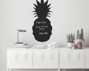 Reusable Chalkboard Pineapple Wall Decal