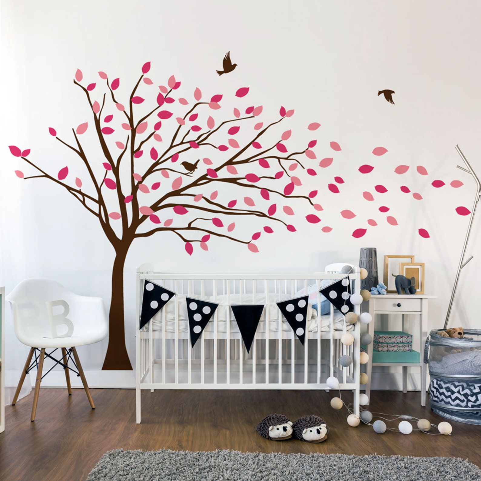 Blowing Tree Wall Decal - Etsy