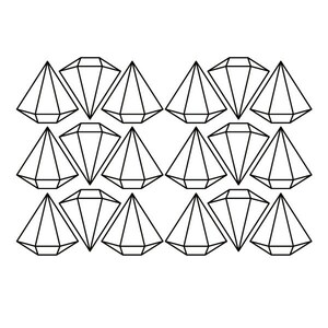 Diamonds wall decal image 3