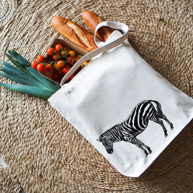 Zebra Tote Bag Etsy