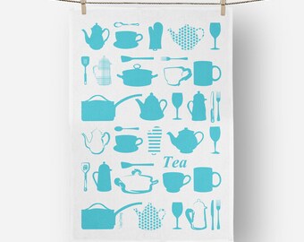 Kitchen Utensils Linen  Tea towel