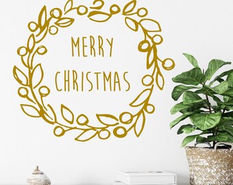 Christmas Wreath Wall Decal