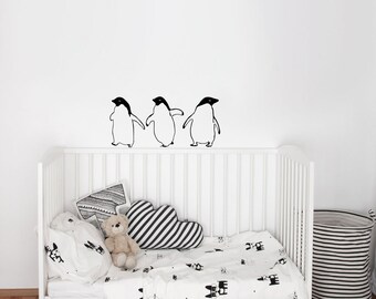 Three Little Penguins- Wall Decal