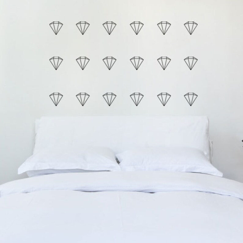 Diamonds wall decal image 2