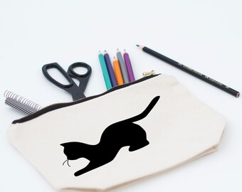 Cat Pouch / Makeup Bag / Pencil Case