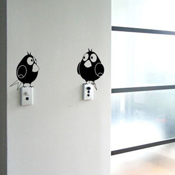 Two Fatty Birds - Wall Decal